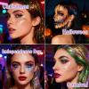 Black Glitter Gel,Hair Glitter Stick for Kids and Women,Chunky Holographic Laser Mermaid Sequins for Face Body & Hair & Nails,Professional Waterproof,Halloween, Cosplay, Party, Rave & Festival view 3