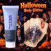 Black Glitter Gel,Hair Glitter Stick for Kids and Women,Chunky Holographic Laser Mermaid Sequins for Face Body & Hair & Nails,Professional Waterproof,Halloween, Cosplay, Party, Rave & Festival view 4
