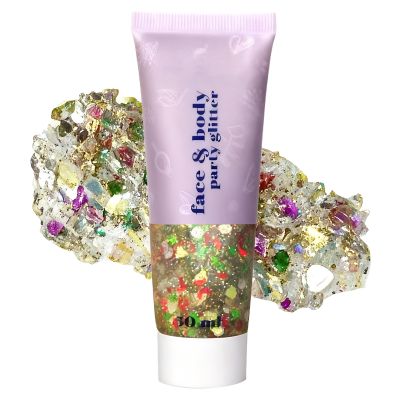Christmas Body Glitter Gel,Red Green and White Christmas Body Hair Face Glitter Face Paint,Shimmer Holographic Colorful Sequins Chunky Glitter Gel Makeup,Accessories for Festival Rave