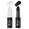 FREEORR 2Pcs Black and White Face Body Paint Stick Eye Black, Liptick Makeup Paint for Baseball/Football/Halloween/Costume Accessories Vampire/Clown/Skull Makeup Cream Face Body Paint Easy to Blend view 1