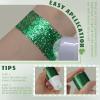 HOSAILY Roll-on Green Body Glitter Gel for Face Hair, St Patricks Day Accessories, Chunky Mermaid Sequins Halloween Festival Party Rave Outfits Christmas Face Paint Glitter Makeup for Women Kids view 3