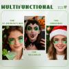HOSAILY Roll-on Green Body Glitter Gel for Face Hair, St Patricks Day Accessories, Chunky Mermaid Sequins Halloween Festival Party Rave Outfits Christmas Face Paint Glitter Makeup for Women Kids view 4