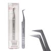 Curacoro Lash Tweezers - LashSmith L-Shaped Eyelash Tweezer for Thick Volume Lashes view 1