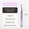 Curacoro Lash Tweezers - LashSmith L-Shaped Eyelash Tweezer for Thick Volume Lashes view 3