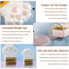 2 Pieces Cat Paw Cushion Makeup Blender - Soft, Long Design for Blending, Dry Wet Dual Use Foundation Sponge with Storage Case view 4