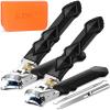 2026 Toenail Clippers for Thick Toenails, Wide Jaw Opening Toe Nail Clippers for Men, Heavy Duty Ingrown Toenail Clippers Nail Clippers, Ultra Sharp Slanted Nail Cutters with Long Handle view 1