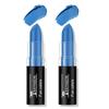 FREEORR 2Pcs Blue Face Body Paint Stick Eye Black, Makeup Paint Eyeblack for Baseball/Football/Halloween/Cosplay Party Makeup Cream Face Body Paint Easy to Blend view 1