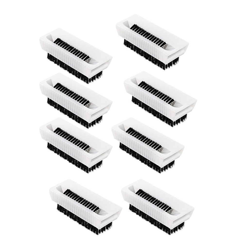 8pcs Surgical Scrub Brushes for Hands Non-Disposable Sterile Hand Scrubber Double-Sided Nail Brushes with Nail Cleaner Hand and Nail Cleaning Brush Stiff Bristle Fingernail Brushes Nail Scrub Brushes