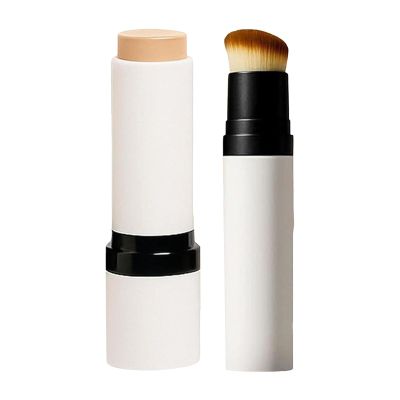 Concealer Makeup Stick 2 In 1 Double Head Contouring Concealer with Brush Natural Lightweight Full Coverage (02)