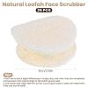 25 PCS Natural Loofah Exfoliating Face Scrub Pads, 2.36in Face Body Scrub Pads, Loofa Sponges Facial Exfoliating Pads for Makeup & Dead Skin Removal, Cleansing Skin for Women and Men view 2