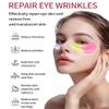 Under Eye Patches for Dark Circles Puffy Eyes 24 Pairs Collagen Eye Bags Travel Eye Masks, Stocking Stuffers for Christmast Bulk Gifts for Women Men and Teen Girls Hangover Kit supplies(Gold Pink) view 2
