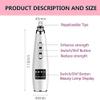 HCUCTOS Blackhead Pore Vacuum Electric Facial Cleaner Acne Whiteheads Removal with 5 Suction Head, USB Rechargeable LED Display view 2