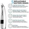 HCUCTOS Blackhead Pore Vacuum Electric Facial Cleaner Acne Whiteheads Removal with 5 Suction Head, USB Rechargeable LED Display view 3