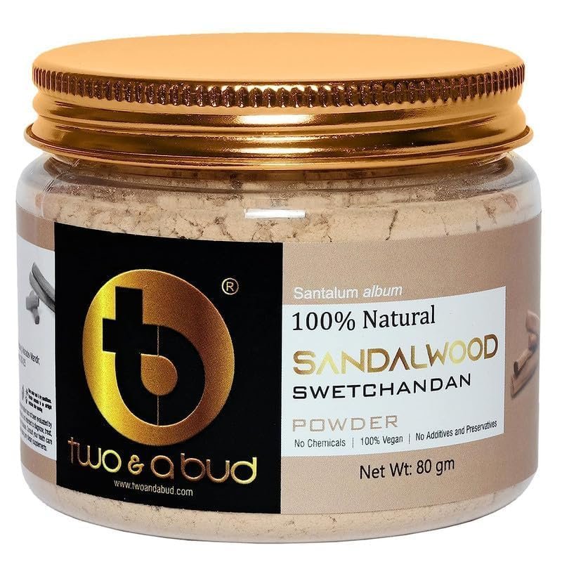 100% Natural Sandalwood Powder  Santalum Album  Fine Herbal Face & Body Powder for Skincare & Beauty Use (Beige, 80g, Pack of 1)