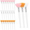 21 Pcs Fan Brushes Facial Applicator Brush Soft Makeup Mask Applicators Esthetician Cosmetic Brush Flat Head Mask Applicator for Women Girls Mud Clay Masks Makeup view 1