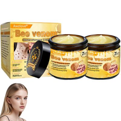 AWZLOVE Bee venom Comprehensive cream, Bee Venom Skin Treatment Cream, Effectively firms skin and reduces blemishes (2PCS)