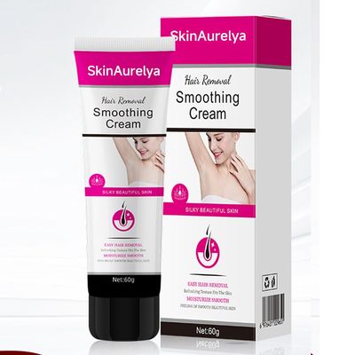 SkinAurelya Botanical Hair Removal Cream - Enriched with Sapphire Flower Extract & Argan Oil - Nourishing Hair Removal for Delicate Areas - Leaves Skin Silky & Nourished