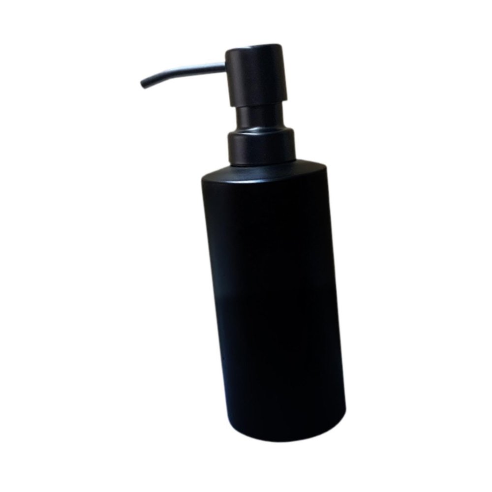Liquid Soap Dispenser 400ml Matte Black Freestanding Pump Bottle Refillable for Kitchen Bathroom Lotion Hand Soap- 6x20cm