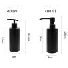 Liquid Soap Dispenser 400ml Matte Black Freestanding Pump Bottle Refillable for Kitchen Bathroom Lotion Hand Soap- 6x20cm view 4