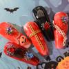 BAIYIYI 20Pcs 3D Spider Nail Charms, Gothic Acrylic Nails Decorations with Rhinestones, Halloween Manicure Jewelry, Black Red Blue Spider Studs for Nail Art DIY Accessories (Blue) view 2