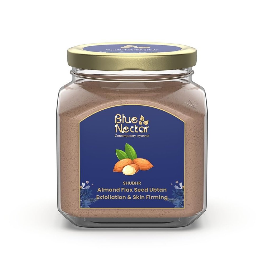 Almond Ubtan Powder Face Pack for Anti-Aging & Firming | Natural Exfoliator for Face with Multani Mitti Powder