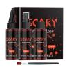 AOYEBO Halloween Fake Blood Kit - 4-Piece Washable Fake Blood Spray with Dropper & Brush for SFX Makeup and Zombie Cosplay view 1