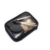 DSWMY Cosmetic Bags Bag 2pcs Transparent Women Make Up Case Travel Zipper Clear Makeup Beauty Wash Organizer Bath Toiletry Kit for Storing Cosmetics(Black M) view 1
