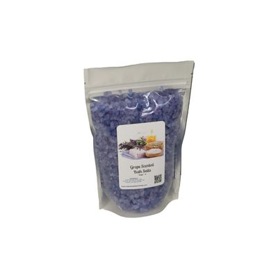 Bath Salts | 1lb Bag (16oz.) | Choose Your Scent | Epsom Salt | Sea Salt| Bathing | Body Care | Beauty | Relaxation | Spa | Pedicure | Manicure | Soak (Grape)