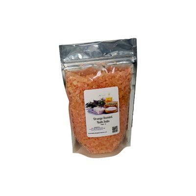 Bath Salts | 1lb Bag (16oz.) | Choose Your Scent | Epsom Salt | Sea Salt| Bathing | Body Care | Beauty | Relaxation | Spa | Pedicure | Manicure | Soak (Orange)