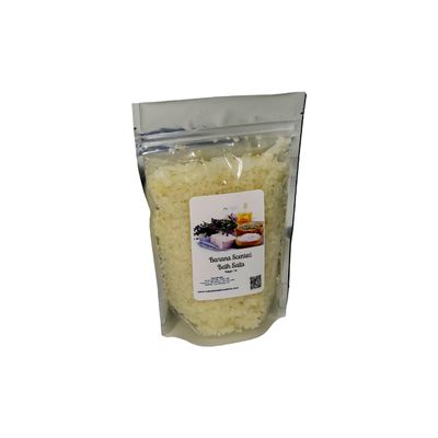 Bath Salts | 1lb Bag (16oz.) | Choose Your Scent | Epsom Salt | Sea Salt| Bathing | Body Care | Beauty | Relaxation | Spa | Pedicure | Manicure | Soak (Banana)