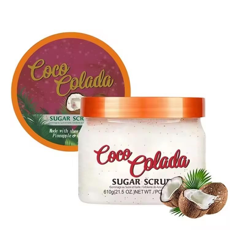 Coco Colada Sugar Scrub with Shea Butter, Pineapple and Coconut, 21.5 oz