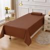 Brown,100 * 200cm,LDLCYCN Waterproof Beauty Bed Sheet Without Hole Reusable Spa Massage Bed Sheet PU Leather Oilproof Spa Bed Cover Spa Linen Massage Bed Table Sheet Couch Cover Sheet view 1