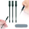 AHHALFFY 3 Pcs 2-in-1 Nasal Hair Trimmer Set, 360 Rotating Double-Sided Nose & Ear Hair Cutter for Men & Women, Portable Nostril Grooming Tool with Soft Cleaning Brush (Dark Green) view 1