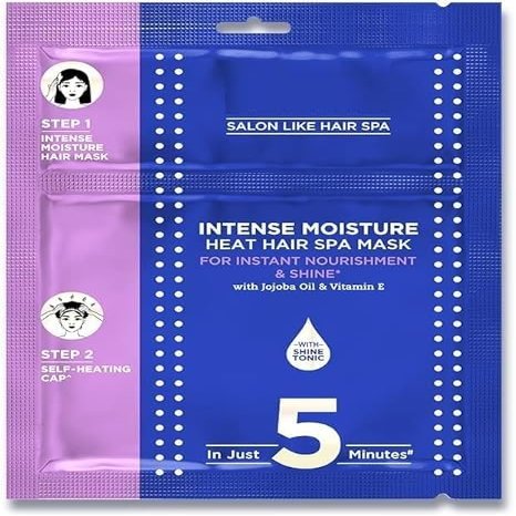 Intense Moisture Heat Hair Spa Mask with Jojoba Oil & Vitamin E for Salon-Like Hair Spa at Home - 70 g