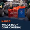 Mando Whole Body Deodorant 3 pc System - 2.6oz Smooth Solid Stick, 5.0oz 4in1 Acidified Cleansing Bar, & 15ct Deodorant Wipes - Aluminum & Baking Soda Free Odor Control - 3 pc Bundle (Bourbon Leather) view 2