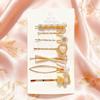 14 Pcs gold pearl hair clip for ladies and girls, Valentine's Day, Mother's Day hair accessories, ponytail clip decorations, bridal wedding, birthday party, Christmas party gifts (Silver letter clip) view 4