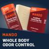Mando Whole Body Deodorant 2 Piece System - 2.6oz Smooth Solid Stick & 5.0oz 4in1 Acidified Cleansing Bar - Aluminum & Baking Soda Free Odor Control - Doctor Developed - 2 pc Bundle (Bourbon Leather) view 2