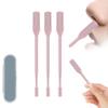 AHHALFFY 3 Pcs 2-in-1 Nasal Hair Trimmer Set, 360 Rotating Double-Sided Nose & Ear Hair Cutter for Men & Women, Portable Nostril Grooming Tool with Soft Cleaning Brush (Pink) view 1