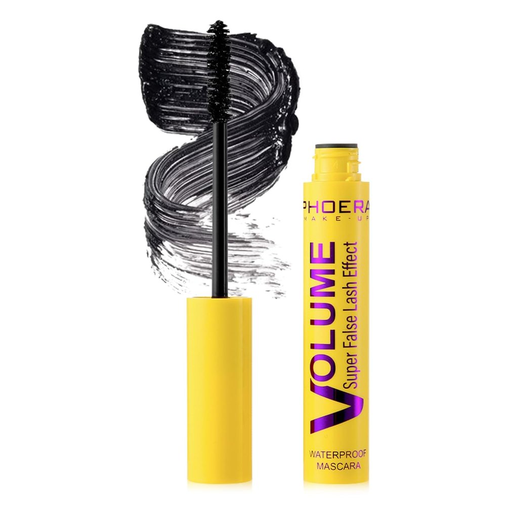 2PCS Bubble Mascara  Lightweight Volumizing Mascara for Fluffy, Lifted & Defined Lashes  Jet Black, Smudge-Proof, Long-Lasting Formula for Bouncy Volume, Curl & Root-to-Tip Lash Separation