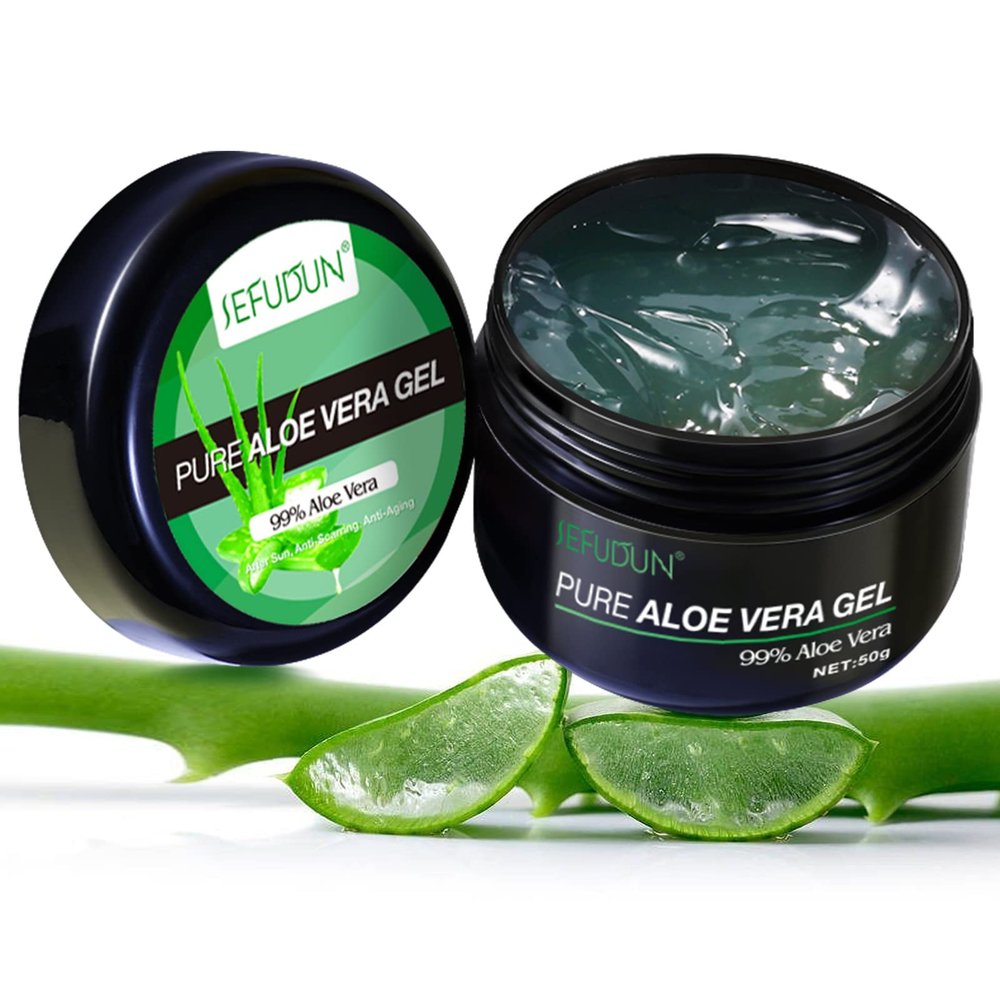 WIKICRYSTAL Pure Aloe Vera Gel 99% Aloe Vera Soothing, Cooling, Hydrating After Sun, Anti-Aging