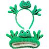 2pack Frog Hair Band & Head Wrap Lovely Frog Headband Makeup Hair Hoop Cute Green Frog Hairband Headwear Elastic Eye Spa Headband Hair Accessories view 1