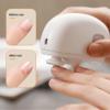 2-in-1 Electric Nail Clipper, Auto-Trim Nails, Light-Up Design, Rechargeable, Nail Buffing Tool (White) view 4