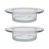 2Pieces Wax Melt Dishes Glass Aromatherapies Trays Warmer Accessories view 1