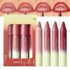 BINGBRUSH 4PCS 2in1 Matte Lip Liner and Lipstick Combo, Lipstick for Women, Longwear Waterproof Lip Liner Pencil, Matte lipstick Smudge Proof,Women's Long Lasting Lip Makeup (Set1 01#+02#+03#+04#) view 1