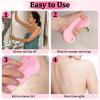 2Pcs Magic Exfoliating Bath Sponge, 3D Ultra-Soft Body Exfoliating Sponges, Deep Cleansing Dead Skin, Lanyard Bath Sponge for All Skin Types,Suitable for Both Men and Women (Pink+White) view 4