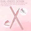 3 Pieces Double-Ended Under Eye Highlighter Stick - Long-Lasting, Smudge-Proof, Waterproof Pencil for Contouring and Eye Brightening (Pink-Beige-Brown)(Warm) view 2