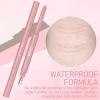 3 Pieces Double-Ended Under Eye Highlighter Stick - Long-Lasting, Smudge-Proof, Waterproof Pencil for Contouring and Eye Brightening (Pink-Beige-Brown)(Warm) view 4