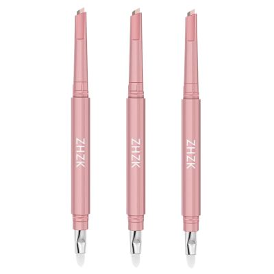 3 Pieces Double-Ended Under Eye Highlighter Stick - Long-Lasting, Smudge-Proof, Waterproof Pencil for Contouring and Eye Brightening (Nude-Beige-Brown)Cool