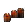 100/250ml Amber Glass Candle Jars(250ml no lid) view 2