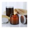 100/250ml Amber Glass Candle Jars(250ml no lid) view 3